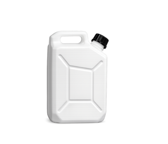 Bidón Plástico 5 Litros Standard Blanco con Tapa 34 | Alta Resistencia HDPE 1 BIDON 5 LT STANDARD BLANCO TAPA 34